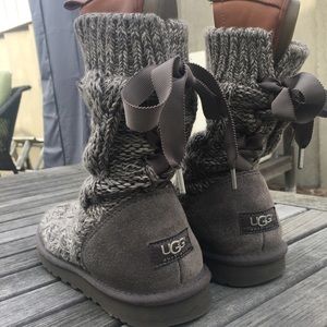 UGG Bailey Bow Knitted Boots